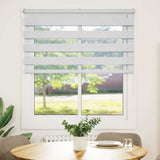 ZNTS Zebra Blind White 125x150 cm Fabric Width 120.9 cm Polyester 4014760