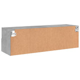 TV Wall Cabinet Concrete Grey 100x30x30 cm Engineered Wood 836888