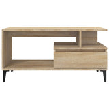 Coffee Table Sonoma Oak 90x49x45 cm Engineered Wood 819623