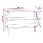 ZNTS TV Cabinet Grey Sonoma 80x40x50 cm Engineered Wood 825790