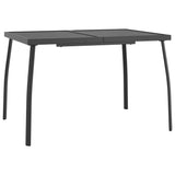 Garden Dining Set Anthracite Powder-Coated Steel Medium Foldable 3187980