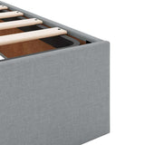 Ottoman Bed Frame without Mattress Light Grey Single Fabric 3310916