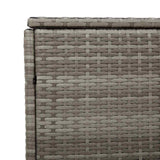 Garden Storage Box Grey 110x50x58 cm Poly Rattan 4104071