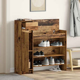 Shoe Cabinet 100.5 x 28 x 100 cm Engineered Wood Old Wood 871386