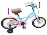 Kids Bike 14 Inches for 3-5 Years Old Light Blue 42009653