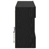 TV Wall Cabinet Black Oak 98.5 x 30 x 60.5 cm Engineered Wood 8000987