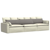 Sofa Pillows 2 pcs Taupe 200 x 40 cm Fabric 42013874