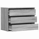 Corner Chest of Drawers Grey Sonoma 80x41x58 cm Engineered Wood 852857