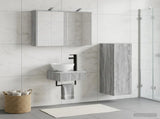Bathroom Cabinet Set 4 pcs Grey Sonoma Engineered Wood 3407372