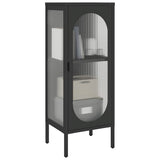 Sideboard Black 40x35x105 cm Glass and Steel 352999
