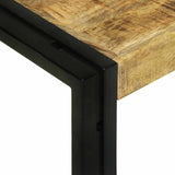 Nesting Table 3 pcs Brown and Black Solid Mango Wood and Metal 4104727