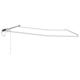 Electric Retractable Awning Frame White 5 x 3 m Steel 42024235