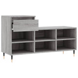 Shoe Cabinet Grey Sonoma 102x36x60 cm Engineered Wood 831362