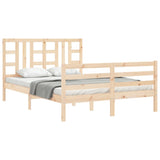 Bed Frame without Mattress 140x200 cm Solid Wood 3193921
