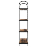Bookshelf 4-Tier 80 x 30 x 146 cm Engineered wood Old Wood 879897