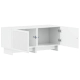 TV Cabinet High Gloss White Engineered Wood 896019
