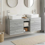 Bathroom Cabinet Set 3 pcs Grey Sonoma 53 x 34.5 x 63 cm 3405856