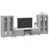 TV Cabinet Set FLORIN 3 pcs Grey Sonoma Engineered Wood 3397940