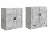 Cabinet Set 2 pcs Concrete Grey Engineered Wood 3416937