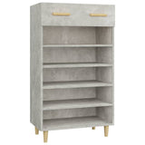 Shoe Cabinet Concrete Grey 60x35x105 cm Engineered Wood 812784