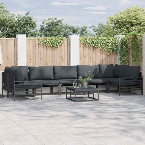 Garden Sofa Set Anthracite Steel 3378969