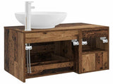 Bathroom Furniture Set 2 pcs Old Wood Engineered Wood 3403918
