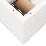 Garden Planter White 50x50x49.5 cm Solid Wood Pine 3282515