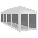 Party Tent with 10 Mesh Sidewalls 12x3 m 45112