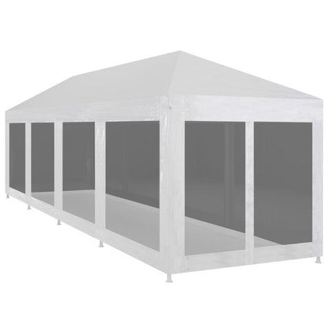 Party Tent with 10 Mesh Sidewalls 12x3 m 45112