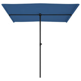 Garden Parasol with Aluminium Pole 2x1.5 m Azure Blue 47343