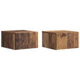 Wall-Mounted Bedside Cabinet 2 pcs Old Wood 49 x 34.5 x 20 cm 898802
