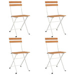 5 Piece Folding Bistro Set Solid Wood Acacia and Steel 3152100