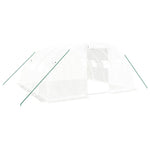 Greenhouse with Steel Frame White 16 m² 4x4x2 m 3188072