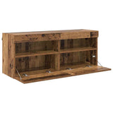 TV Wall Cabinet Old Wood 100 x 30 x 40 cm Engineered Wood 882983