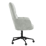 Relaxing Chair with Wheels Light Grey Velvet 42022459