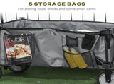 Garden Trolley, Cargo Traile on Wheels, Folding Collapsible Camping Trolley, Outdoor Utility Wagon, T3398P377621