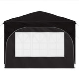 Pop-up Party Tent 290 x 290 x 245 cm Black 42019865