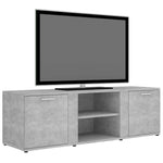 TV Cabinet Concrete Grey 120x34x37 cm Engineered Wood 801165
