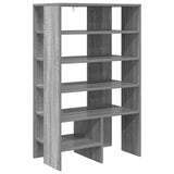 Shoe Cabinet with Shelf 2 pcs Grey Sonoma Engineered Wood 8000385