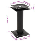 Boat Seat Pedestal with 360&deg Seat Swivel Steel 3294941