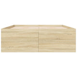 Bed Frame without Mattress Sonoma Oak 135x190 cm Double 3280946