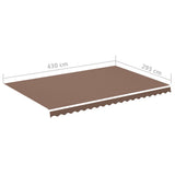 Replacement Fabric for Awning Brown 4.5x3 m 311979