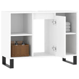 Bathroom Cabinet White 80x33x60 cm Engineered Wood 831636