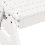 Picnic Table for Kids White 88x97x52 cm Solid Wood Pine 832597