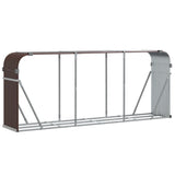 Log Holder Brown 234x45x100 cm Galvanised Steel 364575