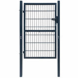 2D Fence Gate Anthracite Grey 100x160 cm 141744