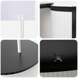 Trade Show Counter Black and White 90 x 48 x 200 cm 42046602