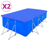 Pool Covers 2 pcs PE Rectangular 90 g/sqm 540x270 cm 3082805