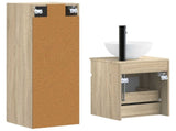 Bathroom Furniture Set 2 pcs Sonoma Oak 33 x 34.5 x 100 cm 3406135