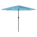 Garden Parasol with Steel Pole Blue 324x324x247 cm 4005110
